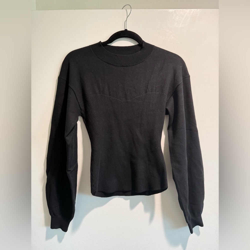 Classic Black Women's Crew Neck Sweater